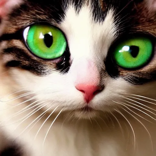 Image similar to cute cat with big eyes