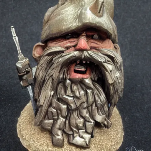 Image similar to half machine, half grizzled gnome, extremely detailed,