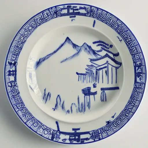 Image similar to gal godot china plate