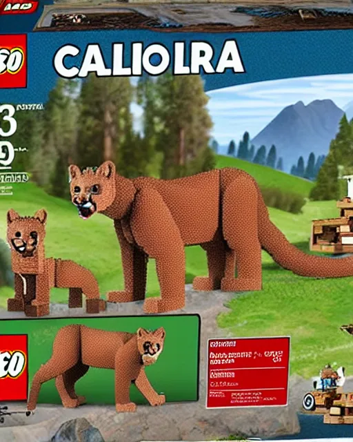 Image similar to lego california wilderness cougar set