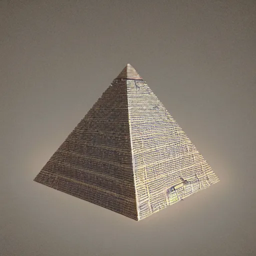 Image similar to Egyptian pyramid space ship