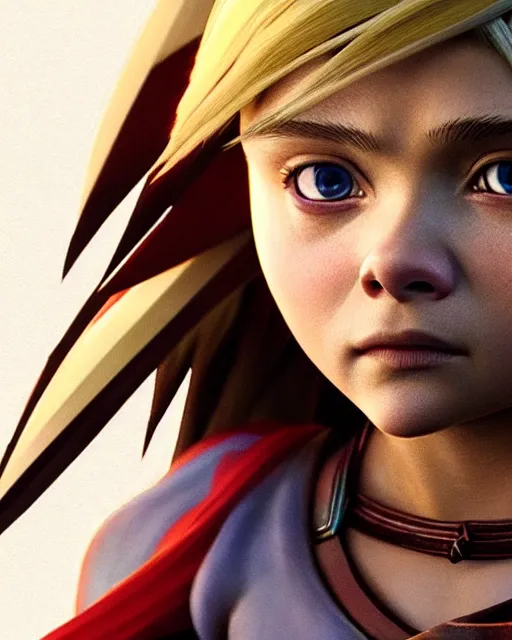 Prompt: chloe grace moretz as an azctec warrior, detailed perfect face, exquisite details, fire magic, mid view, design on a white background, by studio muti, greg rutkowski makoto shinkai takashi takeuchi studio ghibli