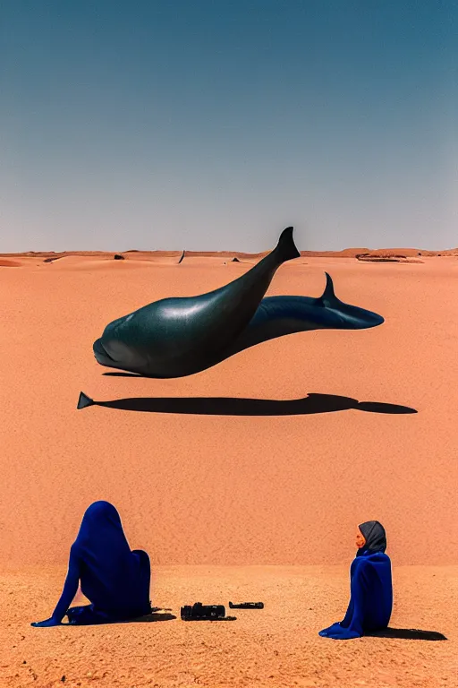 Image similar to 🐋🤖🦕👽🐳 in desert, photography by bussiere rutkowski andreas roch, 1 6 k