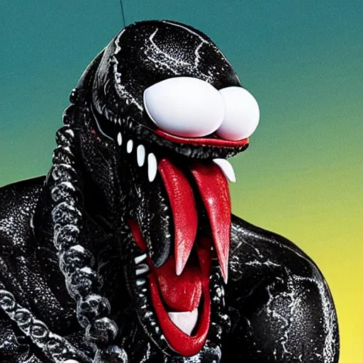 Prompt: Venom as a muppet