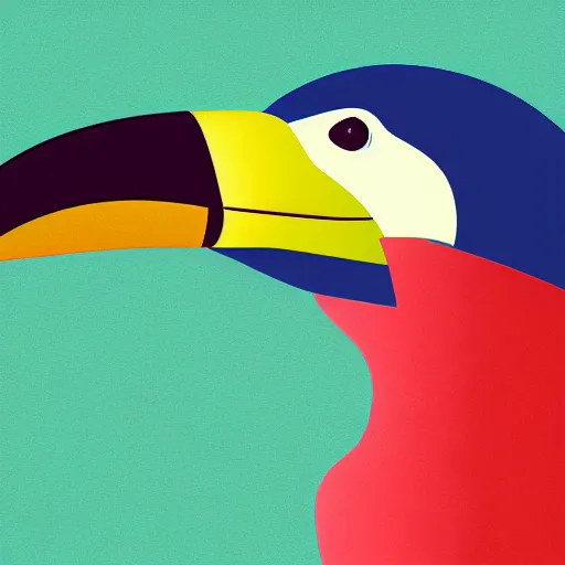 Image similar to woman with toucan beak, hybrid, photograph, illustration