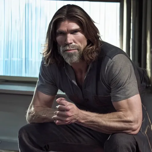 Prompt: anson mount as gerakt de riv