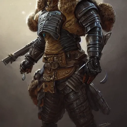 Prompt: portrait of a mercenary in bug-themed armor weilding a large rifle, D&D, fantasy, elegant, hopeful, cosmic, muscular, highly detailed, digital painting, artstation, concept art, smooth, sharp focus, illustration