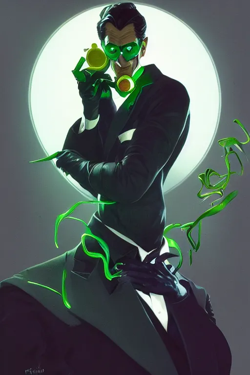 Image similar to a portrait of riddler, fantasy, sharp focus, intricate, elegant, digital painting, artstation, matte, highly detailed, concept art, illustration, ambient lighting, art by ilya kuvshinov, artgerm, alphonse mucha, and greg rutkowski