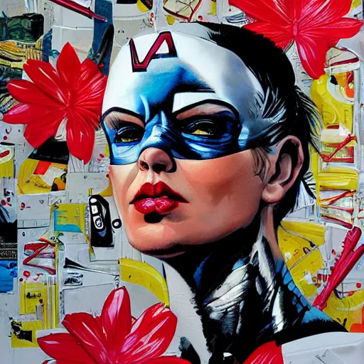 Image similar to super hero by sandra chevrier