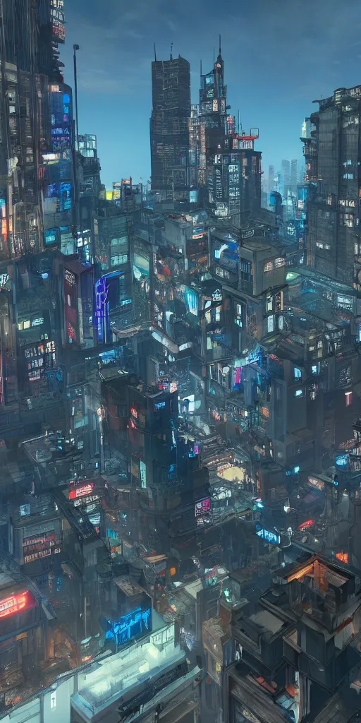 Image similar to view from a penthouse in a cyberpunk city drawn by jack kirby, 8 k, raytracing, unreal engine 5,