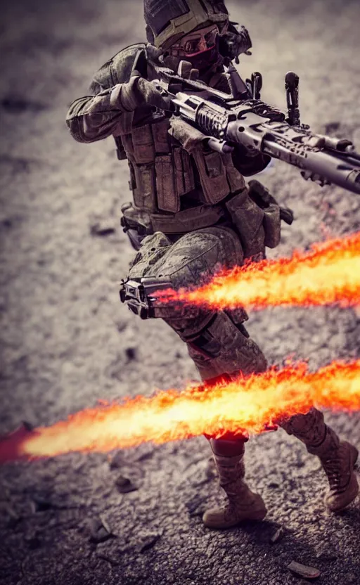 Prompt: an escalating violent firefight, highly detailed, high resolution, action figure of female soldier, collection product, stunning, girls frontline style, bokeh soft, 100mm, trending on instagram, by professional photographer, realistic human anatomy, realistic military carrier, modern warfare, realistic weapon, shot with a arriflex 35 ii, low saturation