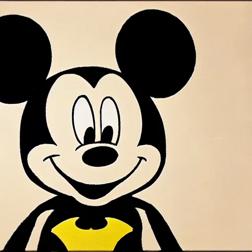 Image similar to mickey mouse as batman