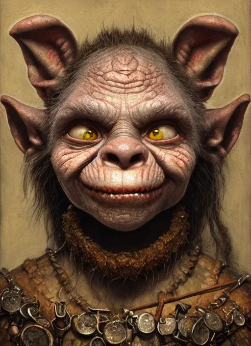 Image similar to highly detailed closeup portrait of a medieval goblin's favorite tavern, unreal engine, nicoletta ceccoli, mark ryden, earl norem, lostfish, hyung tae, frank frazetta, global illumination, detailed and intricate environment