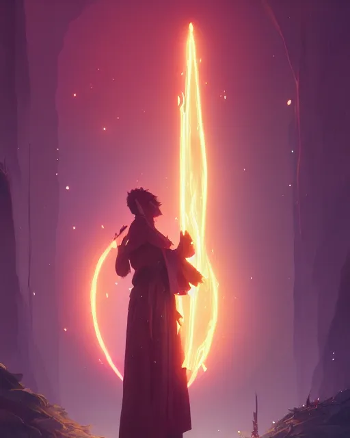 Image similar to highly detailed vfx portrait of a mage casting a blood spell, unreal engine, greg rutkowski, loish, rhads, beeple, makoto shinkai and lois van baarle, ilya kuvshinov, rossdraws, tom bagshaw, alphonse mucha, global illumination, detailed and intricate environment