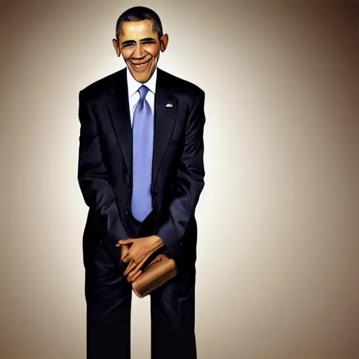 Image similar to Obama holding AK-47, portrait