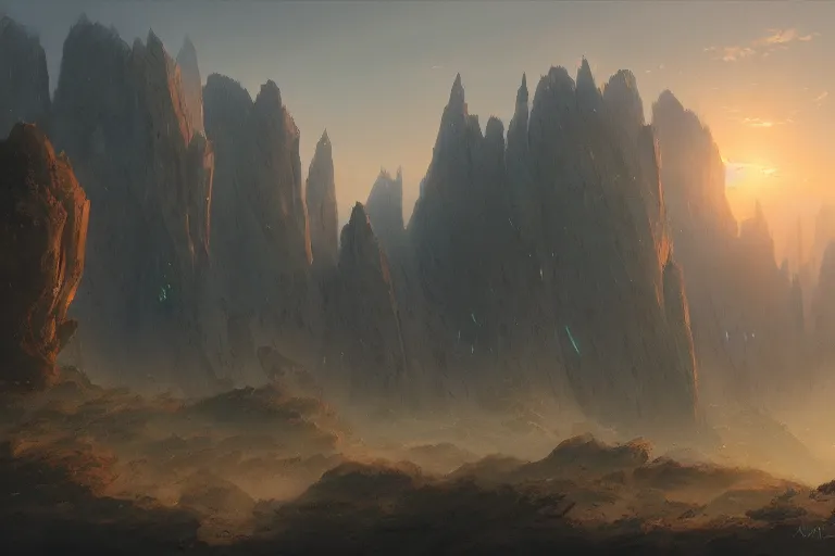 Prompt: dreaming of aegis rim at sunrise, digital art, by Makoto Shinkai Raphael Lacoste Martin Deschambault Finnian MacManus ArtStationhq IAMAG