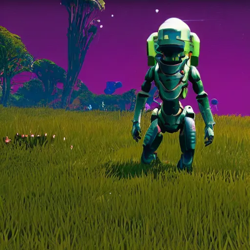 Prompt: the model of a procedurally generated creature in no man's sky ( ps 4 2 0 1 6 )