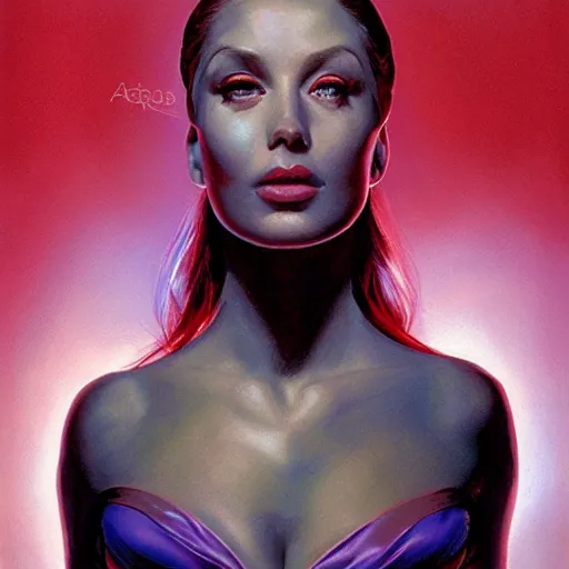 Image similar to portrait of goddess by alex ross