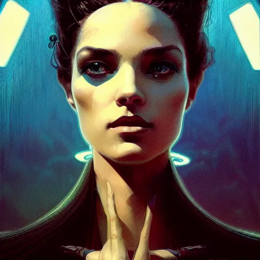 Image similar to symmetry!! portrait of a silhouette of a woman in the world of z bruce pennington, horror, fashion, dark!! intricate, elegant, highly detailed, digital painting, artstation, concept art, smooth, sharp focus, illustration, art by artgerm and greg rutkowski and alphonse mucha