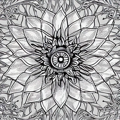 Image similar to large intricate lotus flower