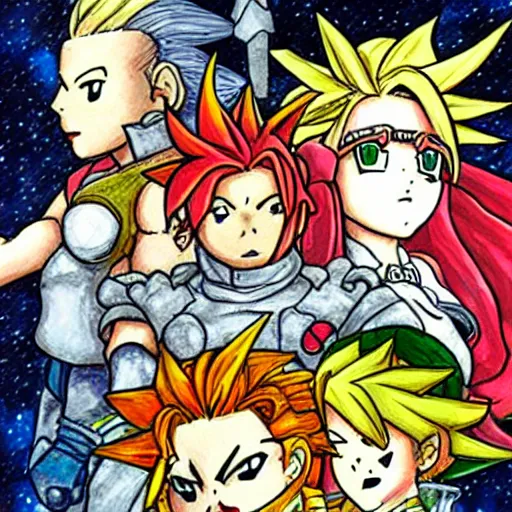 Prompt: chrono trigger fan art