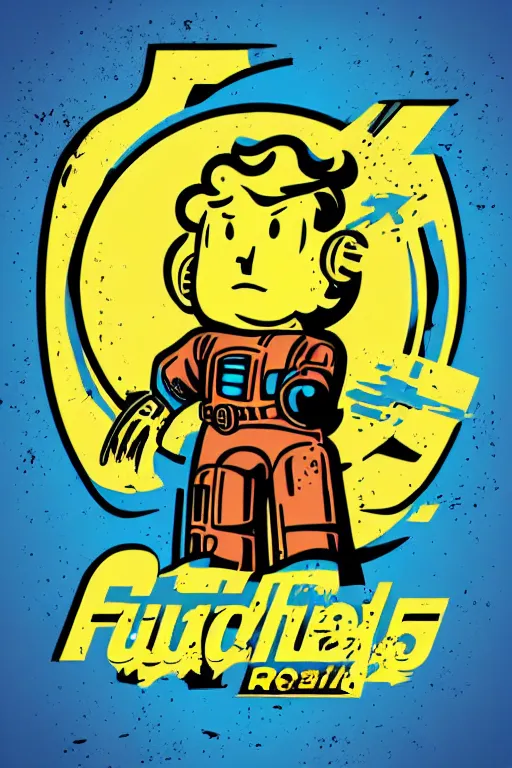 Image similar to fallout 7 6 retro futurist illustration art by butcher billy, sticker, colorful, illustration, highly detailed, simple, smooth and clean vector curves, no jagged lines, vector art, smooth andy warhol style