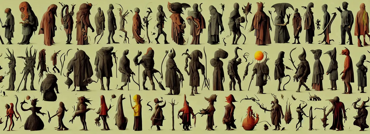 Image similar to full - body monster rpg character concept art anatomy, very coherent and colorful high contrast masterpiece by norman rockwell franz sedlacek hieronymus bosch dean ellis simon stalenhag rene magritte gediminas pranckevicius, dark shadows, sunny day, hard lighting, reference sheet white background