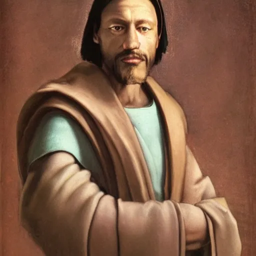 Prompt: portrait of jedi nito cortizo by michelangelo