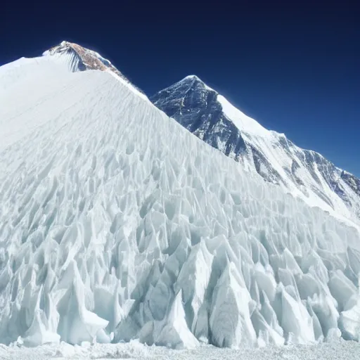 Image similar to mound of salt shaped mount everest