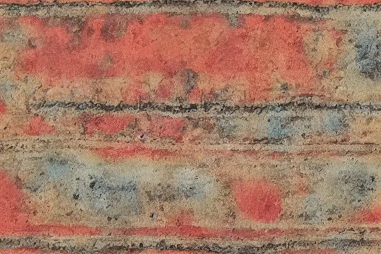 Image similar to 'Aztec Pigment 4k texture' Mixed Media on parchment, private collection, masterpiece