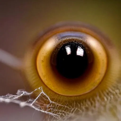 Prompt: an award winning extremely close macro photo of a spiders eye,