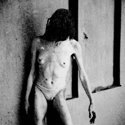 Image similar to expired kodak film photograph of strange butoh dancer, 8 k, award winning photography, cinematic