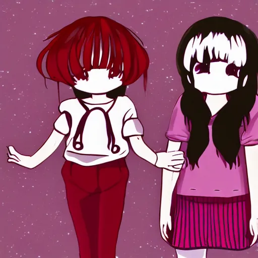 Image similar to monoko and monoe yume Nikki