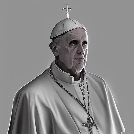 Prompt: Pope,Secrets inside the Vatican, Horror,Trending artstation, cinematográfica, digital Art