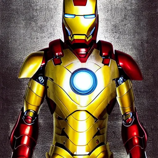 Prompt: medieval iron man photorealistic very detailed professional photo