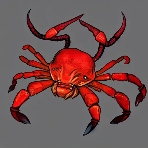 Image similar to elephant - crab creature, deviantart