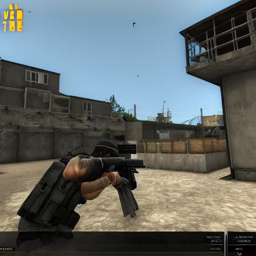 Prompt: counter strike: global offensive videogame gameplay screenshot