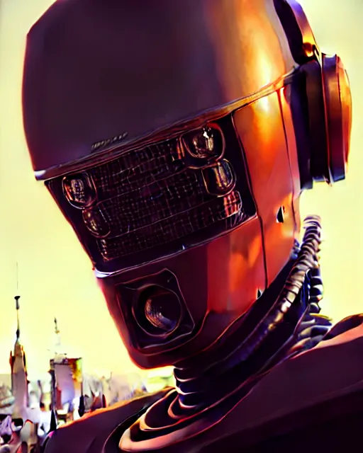 Prompt: hyper - realistic portrait of a vintage robot, gta v cover art, celshading, sharp focus, intricate, detailed, andreas rocha, makoto shinkai, lois van baarle, ilya kuvshinov and greg rutkowski, by greg rutkowski, dynamic lighting, sharp focus, grunge aesthetic, 4 k