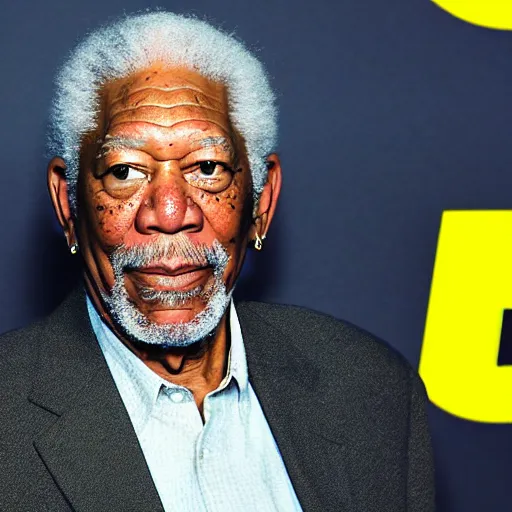 Image similar to a surveillance footage of Morgan Freeman at Walmart