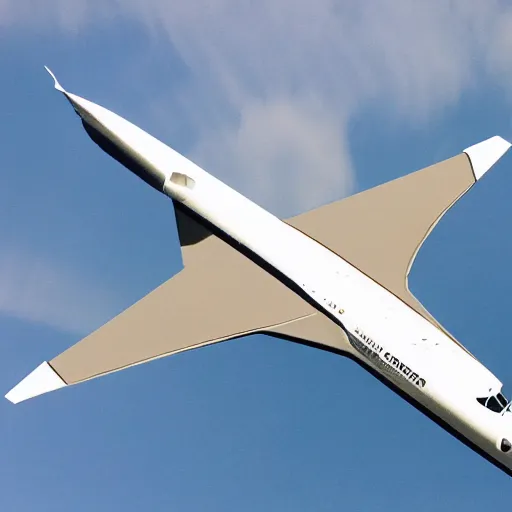 Image similar to concorde with anime face