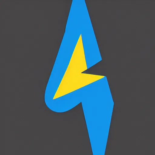 Image similar to symbolism of a man's dignity, logo, symbolism, blue, black background, lightning bolt, professional, artstation, trending, 8k, high contrast,