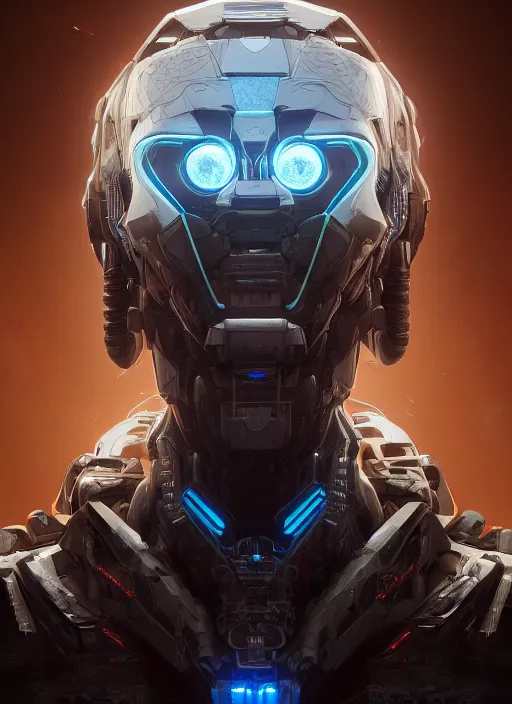 Prompt: symmetry!! portrait of cyberpunk alien in the style of horizon zero dawn, machine face, intricate, elegant, highly detailed, digital painting, artstation, concept art, smooth, sharp focus, illustration, art by artgerm and greg rutkowski and alphonse mucha, 8 k