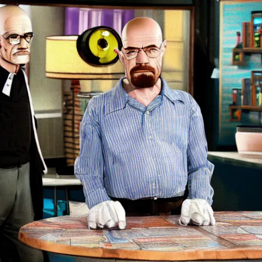 Prompt: Walter White in Lazytown