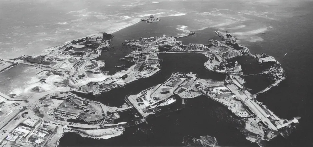 Prompt: Vintage photo of Atlantis