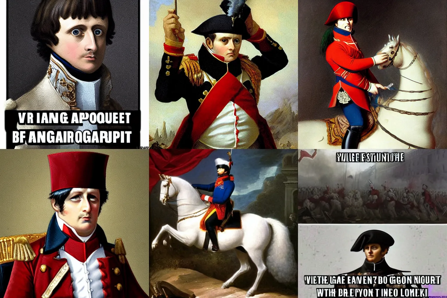 Prompt: Napoleon Bonaparte rage quitting a video game