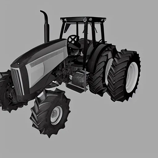 Prompt: kitbashing component of tractor, hard surface, hard surface, detailed, symmetric, unreal engine