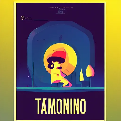 Prompt: A maquina do tempo, Animation printed poster , Artwork by James Gilleard, cinematic composition, trending