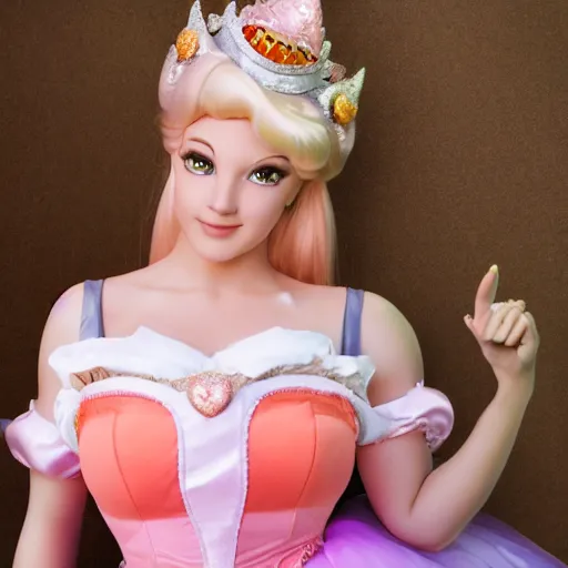 Prompt: photo of princess peach as a real life person, posing, ultra details