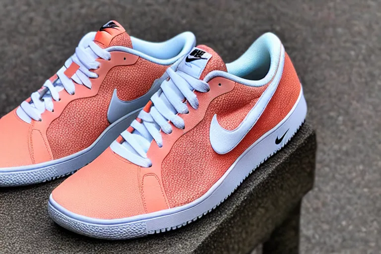 Image similar to nike sneaker made from coral reef