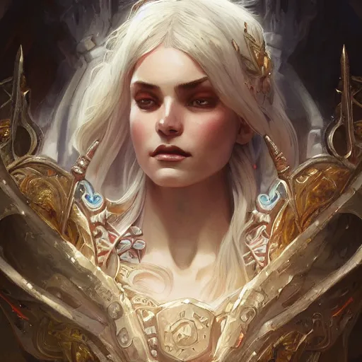 Image similar to Leif GW Persson, closeup, D&D, fantasy, intricate, elegant, highly detailed, digital painting, artstation, concept art, matte, sharp focus, illustration, hearthstone, art by Artgerm and Greg Rutkowski and Alphonse Mucha